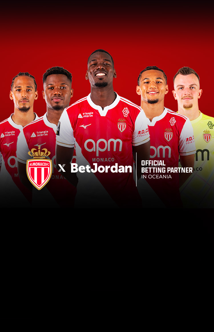 BETJORDAN CASINO

OFFICIAL OCEANIA BETTING
PARTNER OF AS MONACO